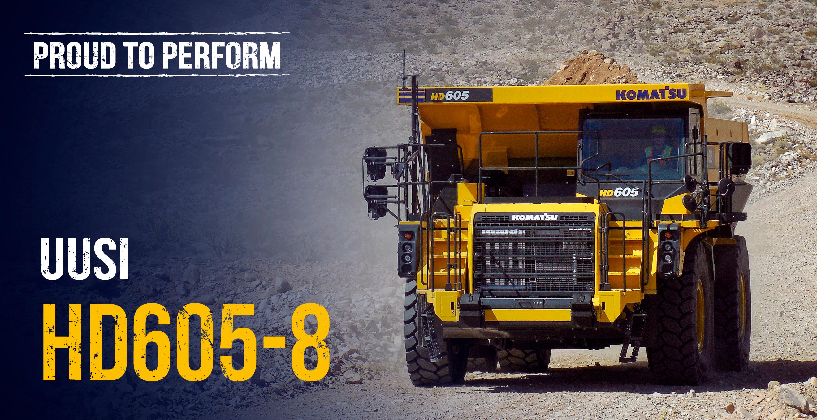 UUSI KOMATSU HD605-8